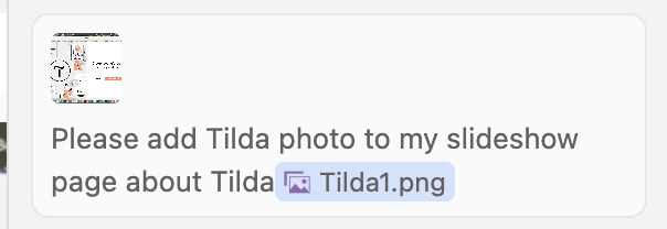 Cursor prompt interface